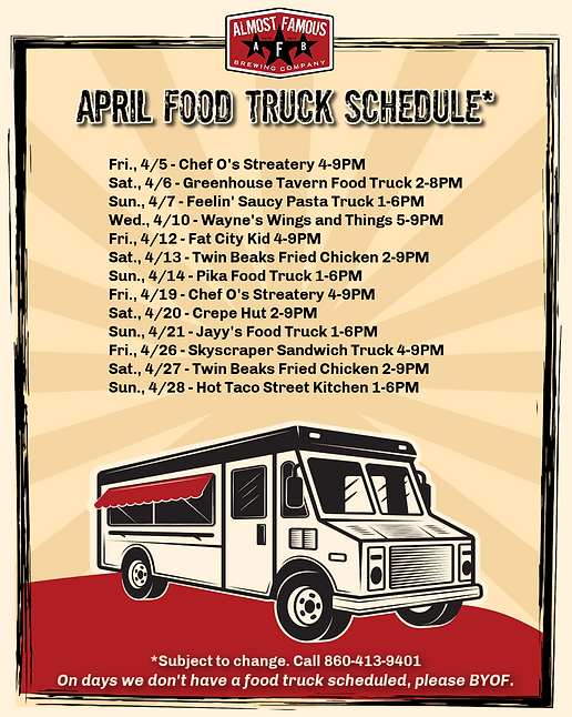 FOOD TRUCKS Almost Famous 2023